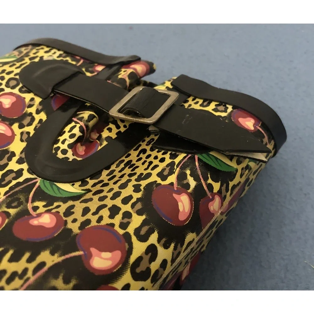 Chooka Girls Cherries on Leopard Print Adjustable Rain Boots‎ - Size 3